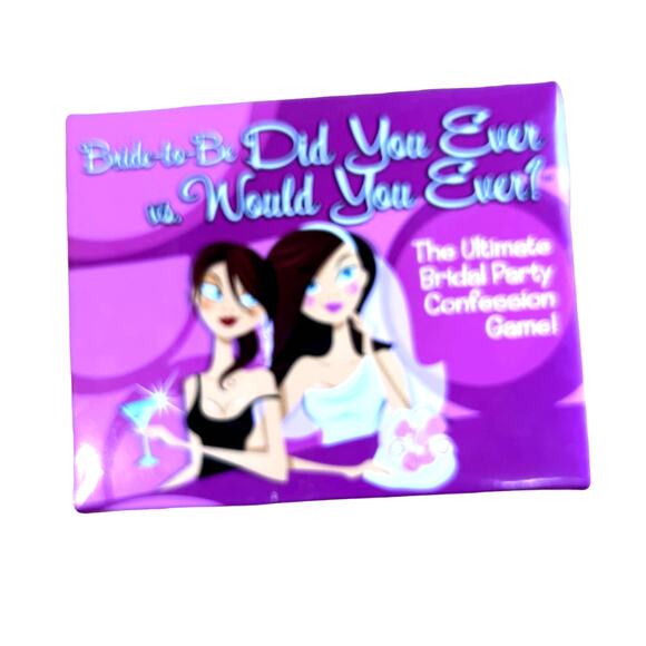 Bride to be Did you ever vs. Would You Ever? Bridal Party Game spinner cards - Picture 1 of 7